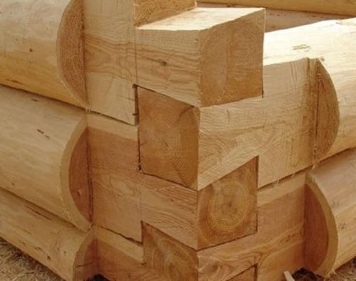 Рубка бруса. СРУБ В ЛАПУ