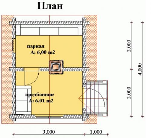 Проект бани 3 на 4 с верандой. Баня 3х4 на даче: Проекты с Фото
