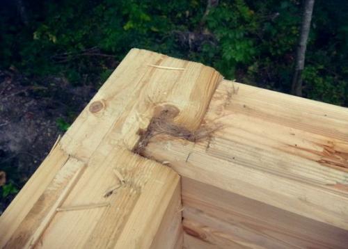 Как сделать теплый угол из бруса. Особенности технологии «теплый угол»