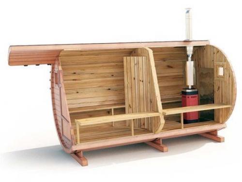Баня бочка. №6. Размер бани-бочки
