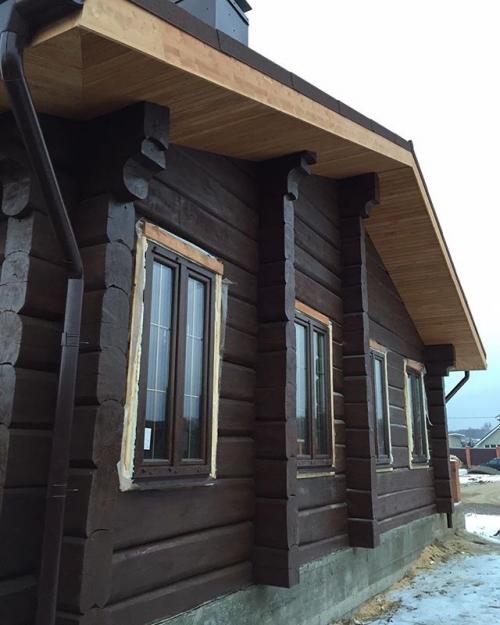 Баня из строганного бревна. Особенности усадки сруба 11 Баня из строганного бревна. Особенности усадки сруба 11