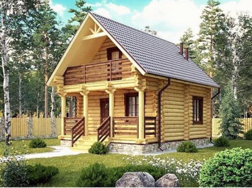 Баня из строганного бревна. Особенности усадки сруба 09 Баня из строганного бревна. Особенности усадки сруба 09