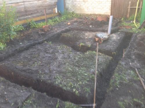 Фундамент для бани из бруса. Баня из бруса своими руками #1. Ленточный фундамент