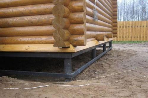 Через сколько можно ставить сруб на фундамент. Какие нормы существуют при строительстве фундамента под деревянный сруб