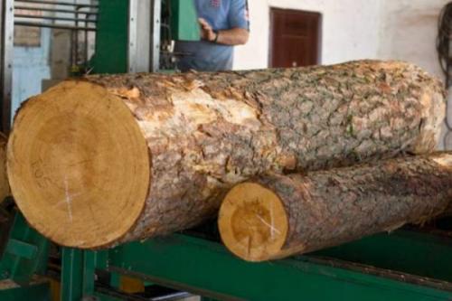 Возведение сруба для бани. Фундамент и закладные бревна 10