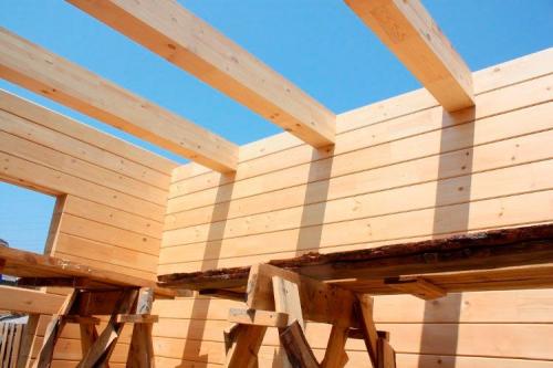 Сборка дома из клееного бруса. Технология укладки бруса