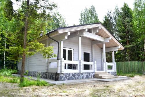 Баня с беседкой под одной крышей. Типы бань с беседками