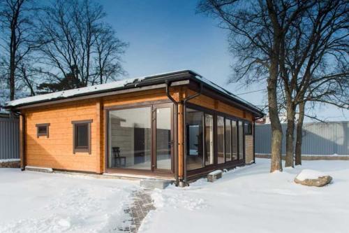 Баня с беседкой под одной крышей. Типы бань с беседками