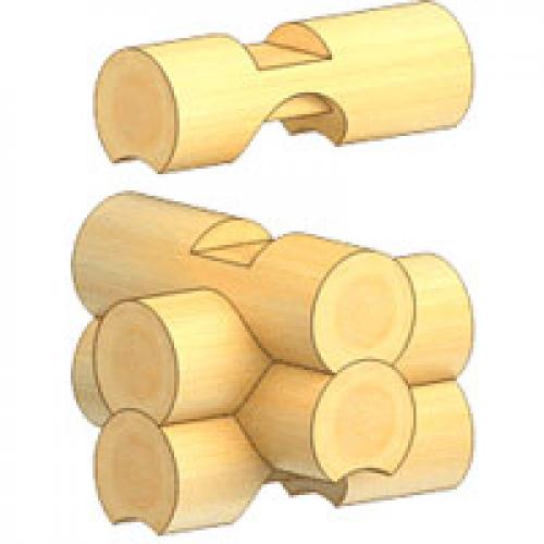 Русская рубка сруба из бревна в чашу. Разновидности