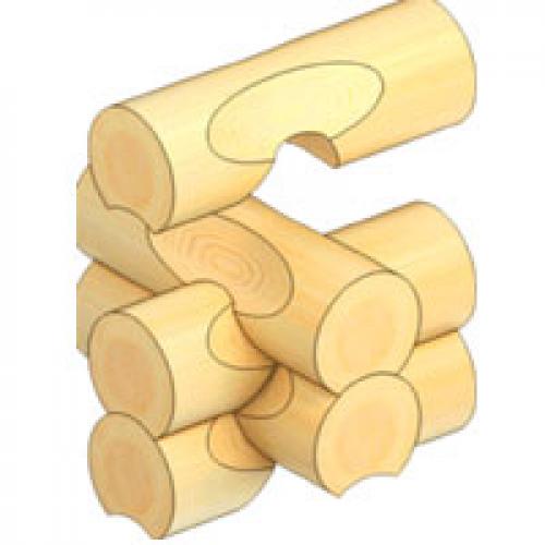 Русская рубка сруба из бревна в чашу. Разновидности