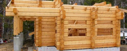 Рубка в лапу или чашу. Типы рубки сруба