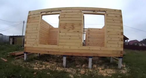 Сборка бруса. Дом из бруса своими руками