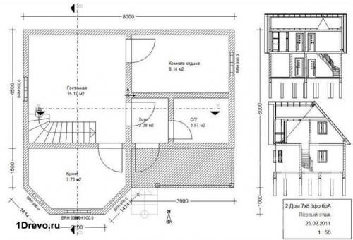 Сколько кубов бруса надо на дом 7 н. Выбор материала и проектирование дома