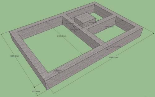 Ленточный фундамент под баню. Ленточный фундамент для бани: расчет и монтаж своими руками