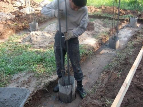 Фундамент для бани пошагово. Как устроить столбчатый фундамент для бани