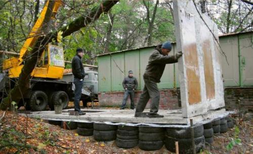 Фундамент под баню из покрышек. Что выдержит фундамент из автопокрышек? Разобрались, можно ли на нем строить баню или дом