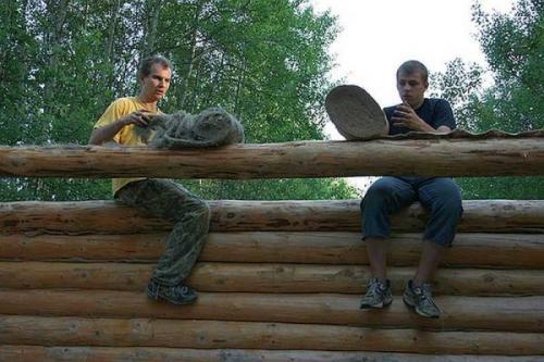 Сруб для бани из бруса. Виды срубов