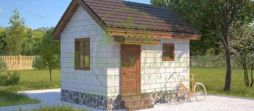 Построил бюджетную мини-баню 3х4 из газоблока.. Баня из газоблока – проекты 01