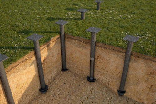 Фундамент для дома. Свайный фундамент