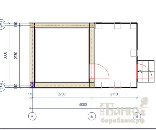 Планировка небольшой бани 3х3. Проектирование бани: основные помещения и удачные примеры планировок 01