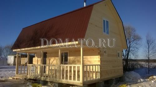 Проект двухэтажной бани 6х8. Двухэтажная баня ДБ3