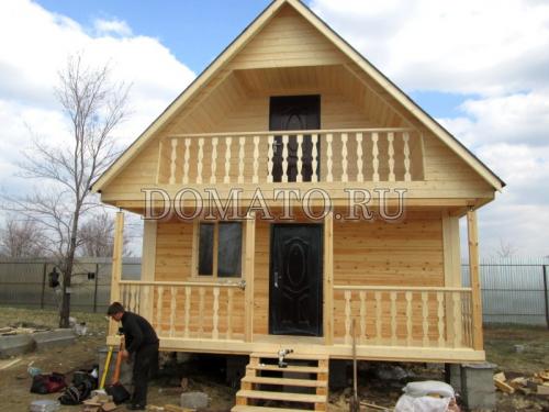 Проект бани 6 на 6 2 этажа. Двухэтажная баня ДБ1