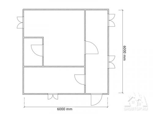 Дом баня 6 на 6 двухэтажный планировка. Двухэтажная баня ДБ1 06