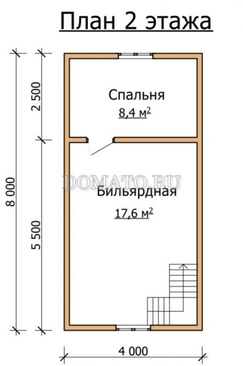 Проект двухэтажной бани 6х8. Двухэтажная баня ДБ3