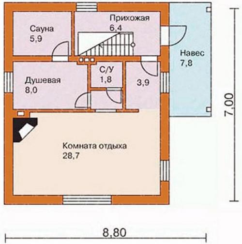 Баня 2 этажа из блоков. Разработка проекта и его виды