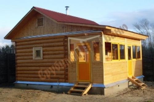 Сборка бани из бревна. Баня из оцилиндрованного бревна своими руками: этапы возведения сруба 04