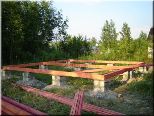 Столбчатый фундамент своими руками. Система столбов 03