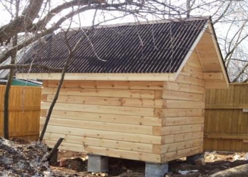 Баня из бруса 50х50. Баня из досок и утеплителя своими руками