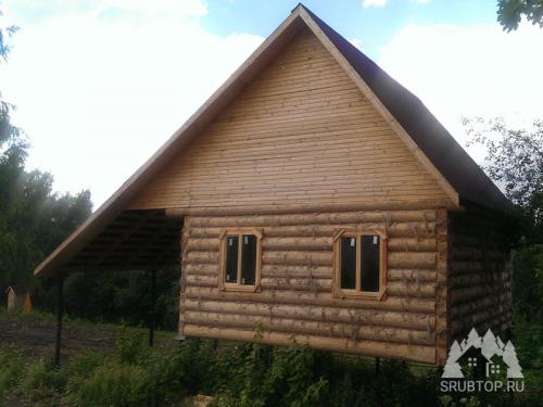 Баня 3 на 4 внутри. План с верандой или террасой 08 Баня 3 на 4 внутри. План с верандой или террасой 08