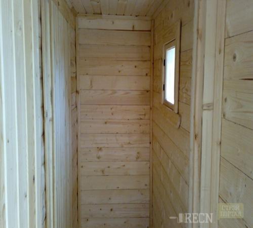 Стена между парной и мойкой. Возведение каркасной перегородки 11 Стена между парной и мойкой. Возведение каркасной перегородки 11