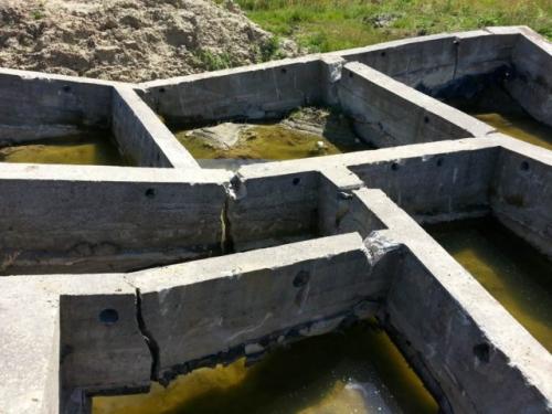 Незаглублённый фундамент для бани. Конструкция