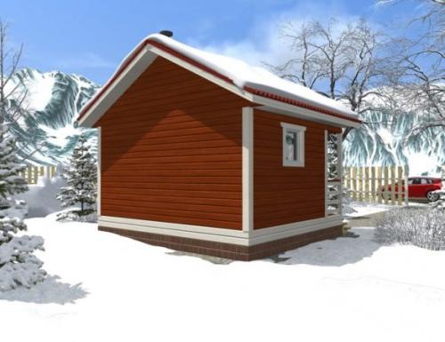 Планировка бани 3х3. Раздельная планировка