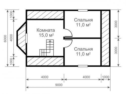 Сколько нужно бруса на дом 6 н. Клееный брус