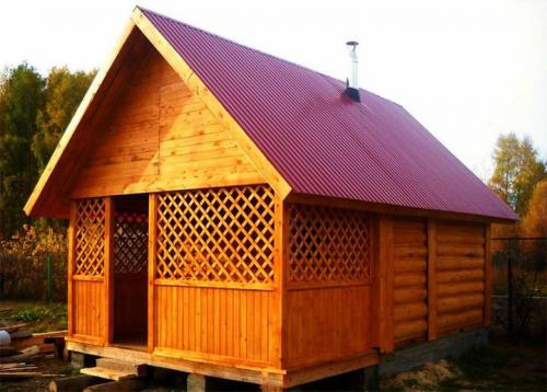 Баня со стеклянной беседкой. Баня совмещенная с беседкой: варианты проектов, материалы, размеры, оформление