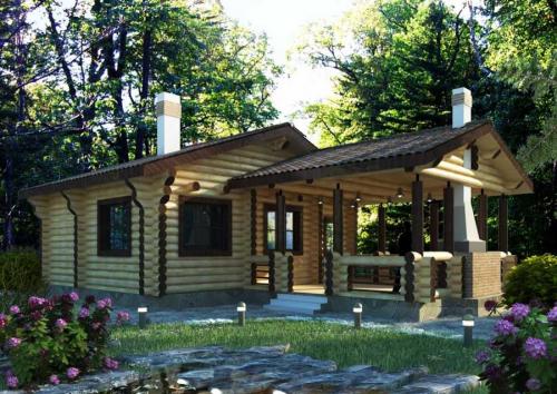 Готовая баня с беседкой. Баня с беседкой — проекты совмещения под одной крышей двух разных помещений (85 фото)