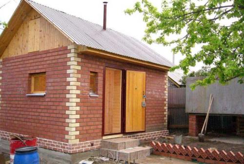 Проект бани с террасой из кирпича. Баня из кирпича: 100 фото проектов и лучших вариантов планировок. Особенности конструкции и все этапы строительства