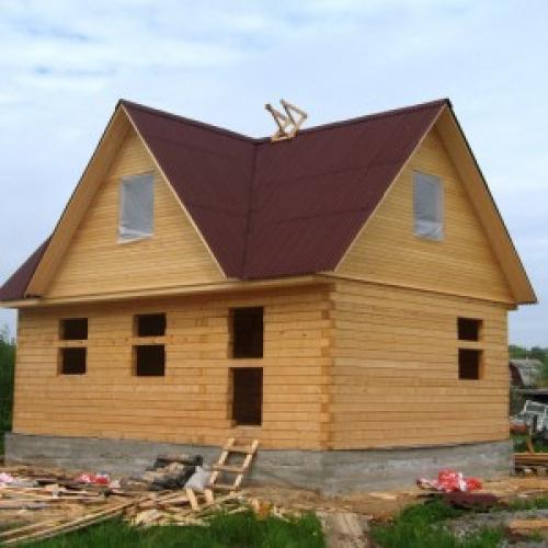Строительство дома из бруса поэтапно. Строительство коробки