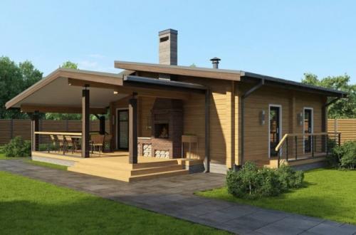 Проект бани с верандой террасой и барбекю. Терраса и барбекю: планируем правильно