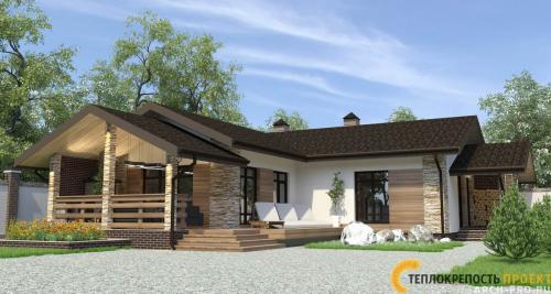 Проект угловой бани с террасой. Проект угловой бани: с террасой или беседкой, барбекю и бассейном