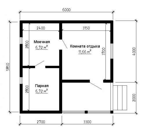 Бани из профилированного бруса. Проекты бань из профилированного бруса: фото, особенности составления