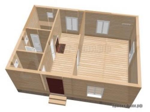 Проект бани 3 на 6 с мансардой. Особенности и преимущества 33 Проект бани 3 на 6 с мансардой. Особенности и преимущества 33