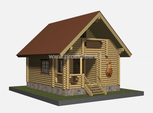 Проект бани 6х6 из бруса с мансардой. Какой может быть планировка бани 6х6 с мансардой 16