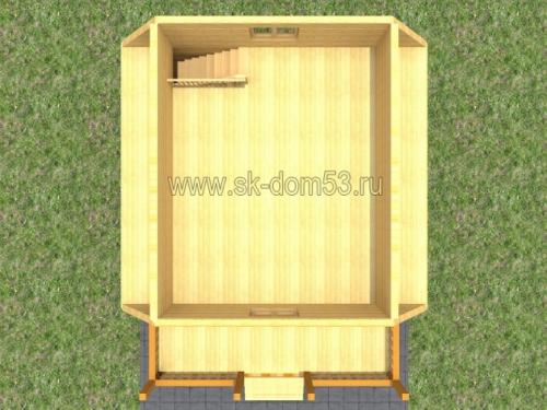 Проект бани 6х6 из бруса с мансардой. Какой может быть планировка бани 6х6 с мансардой 20