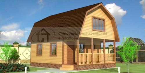 Проект бани 6х6 из бруса с мансардой. Какой может быть планировка бани 6х6 с мансардой 23