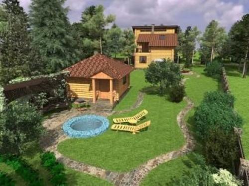 Планировка и проекты бани 6х6 с мансардой. Планировка 11