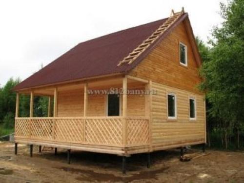 Планировка и проекты бани 6х6 с мансардой. Планировка 04